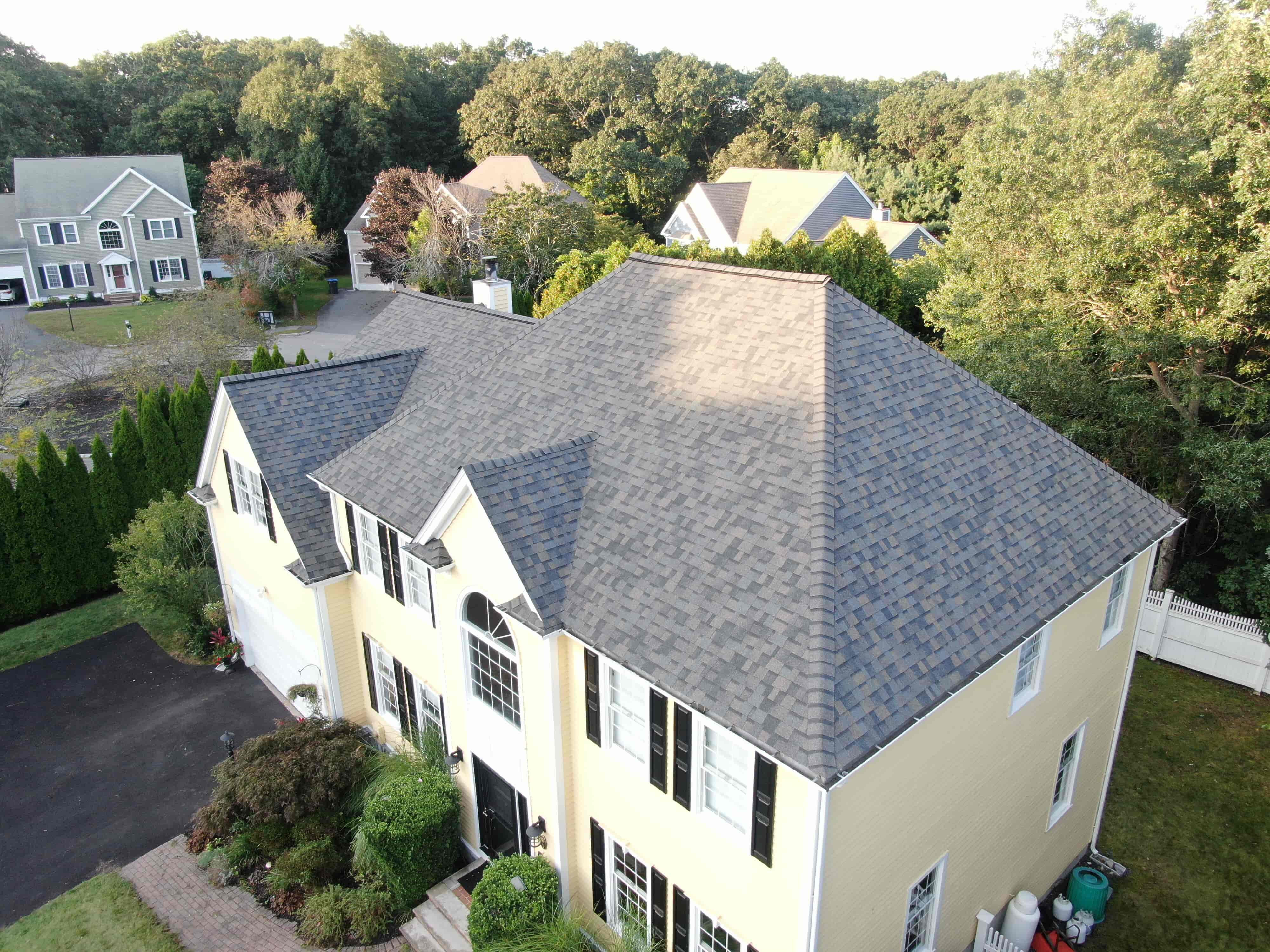 Two Story House with New Roof
